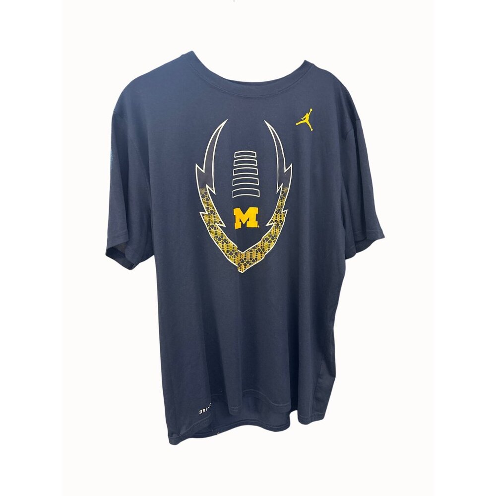 Nike Michigan Wolverines Dri-FIT Athletic‎ Cut T-Shirt Size L